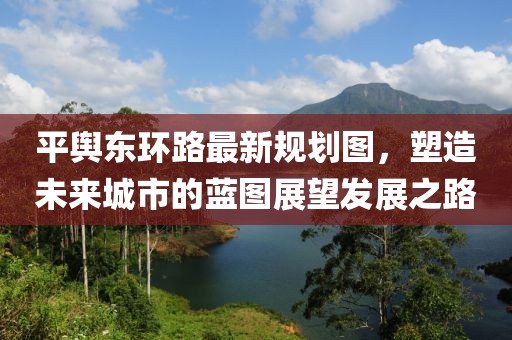 平輿東環(huán)路最新規(guī)劃圖，塑造未來城市的藍(lán)圖展望發(fā)展之路