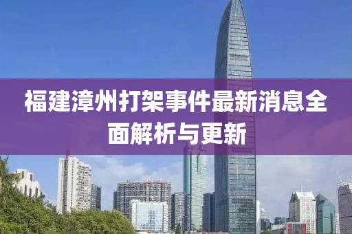 福建漳州打架事件最新消息全面解析與更新