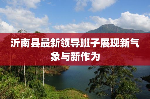 沂南縣最新領(lǐng)導(dǎo)班子展現(xiàn)新氣象與新作為