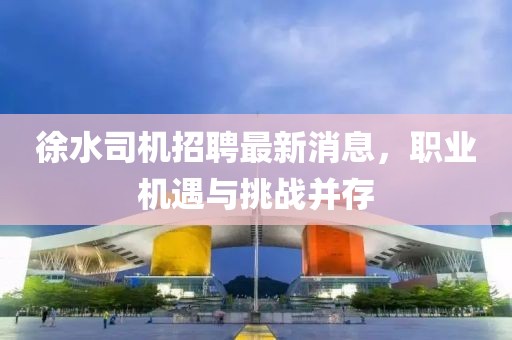 徐水司機(jī)招聘最新消息，職業(yè)機(jī)遇與挑戰(zhàn)并存
