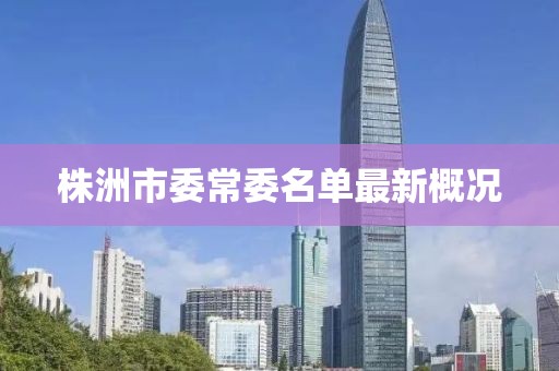 株洲市委常委名單最新概況