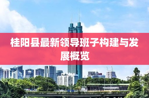 桂陽縣最新領(lǐng)導(dǎo)班子構(gòu)建與發(fā)展概覽