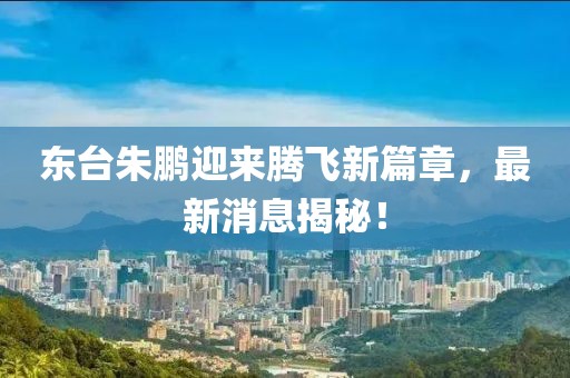 東臺(tái)朱鵬迎來(lái)騰飛新篇章，最新消息揭秘！