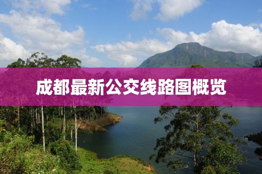 成都最新公交線路圖概覽