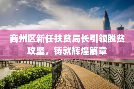 商州區(qū)新任扶貧局長引領脫貧攻堅，鑄就輝煌篇章