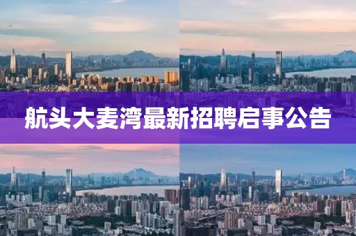 航頭大麥灣最新招聘啟事公告