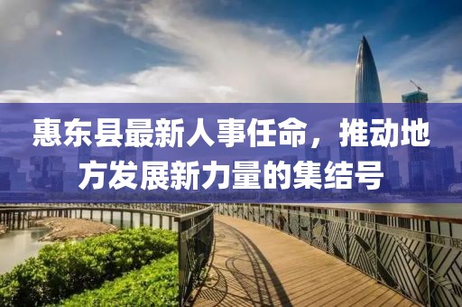 惠東縣最新人事任命，推動(dòng)地方發(fā)展新力量的集結(jié)號(hào)
