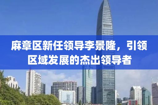 麻章區(qū)新任領(lǐng)導(dǎo)李景隆，引領(lǐng)區(qū)域發(fā)展的杰出領(lǐng)導(dǎo)者