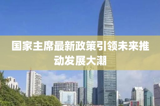 國家主席最新政策引領(lǐng)未來推動發(fā)展大潮