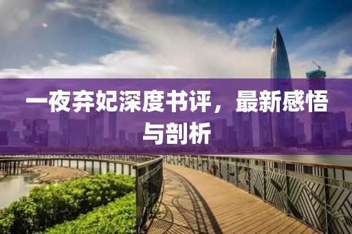 一夜棄妃深度書評，最新感悟與剖析