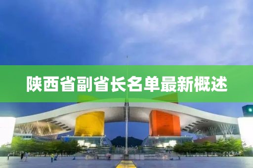 陜西省副省長名單最新概述