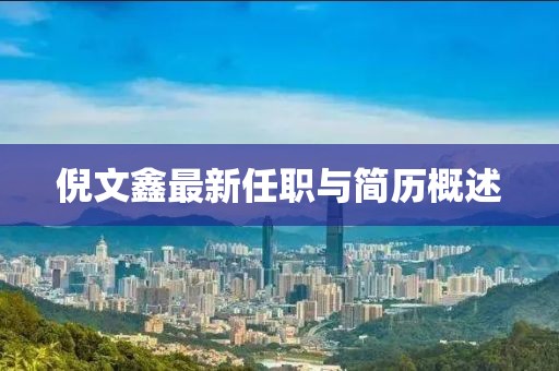 倪文鑫最新任職與簡歷概述