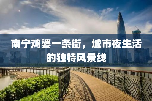 南寧雞婆一條街，城市夜生活的獨特風景線