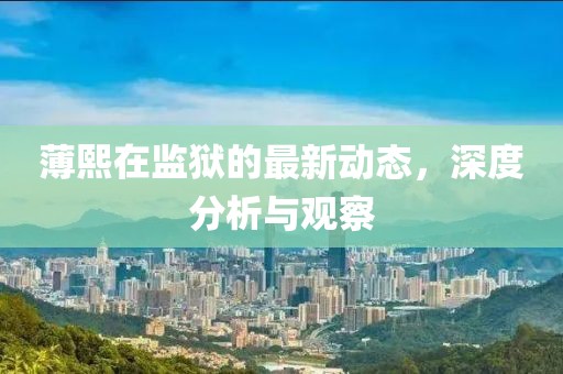 薄熙在監(jiān)獄的最新動(dòng)態(tài)，深度分析與觀察