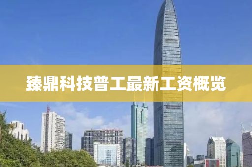 臻鼎科技普工最新工資概覽
