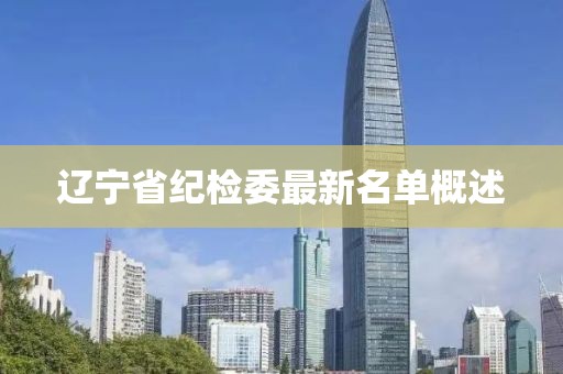 遼寧省紀(jì)檢委最新名單概述