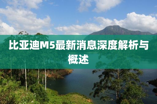 比亞迪M5最新消息深度解析與概述