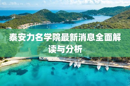 泰安力名學(xué)院最新消息全面解讀與分析